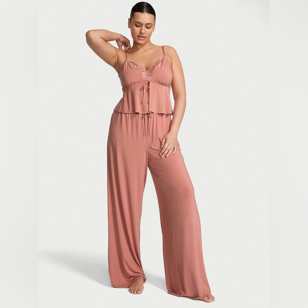 (NWT) VS Modal Soft Wide Leg Pant XS PLUM - Picture 3 of 5